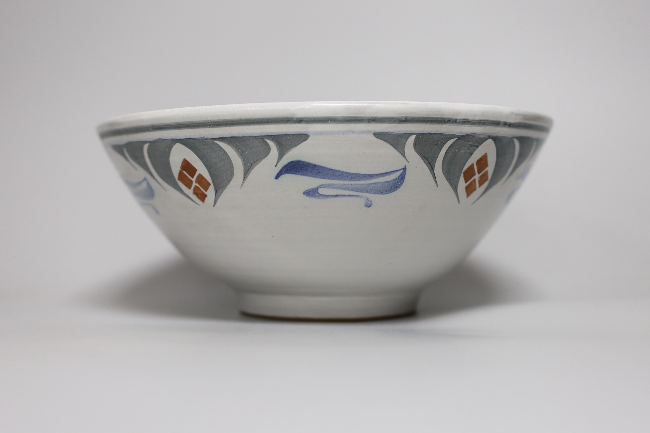 Lawrence McGowan?, studio pottery stoneware bowl. 9cm high